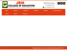 Tablet Screenshot of jbmcoe.com